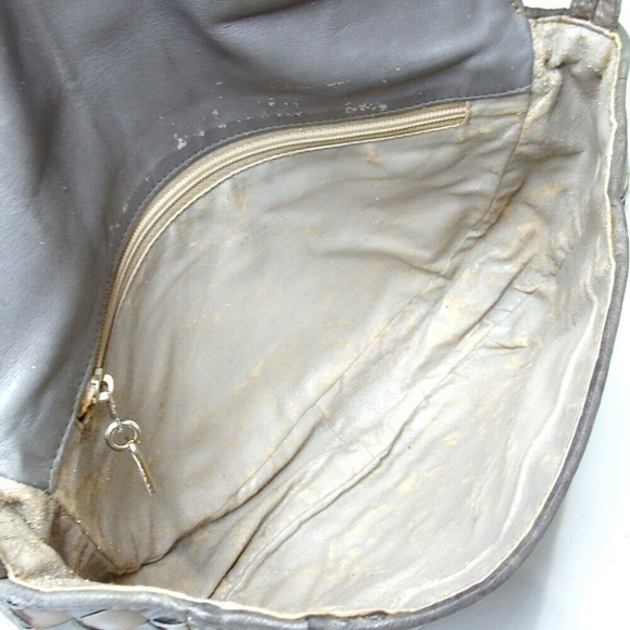 BALLY intrecciato weave Shoulder Bag Leather - Picture 5 of 8